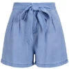 Vero Moda Damen Belted Loose Summer Denim Shorts 2-Pockets Granada Sky Blau