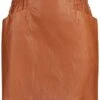 ONLY Damen Faux Leather Skirt 2-Pockets Ginger Bread Braun