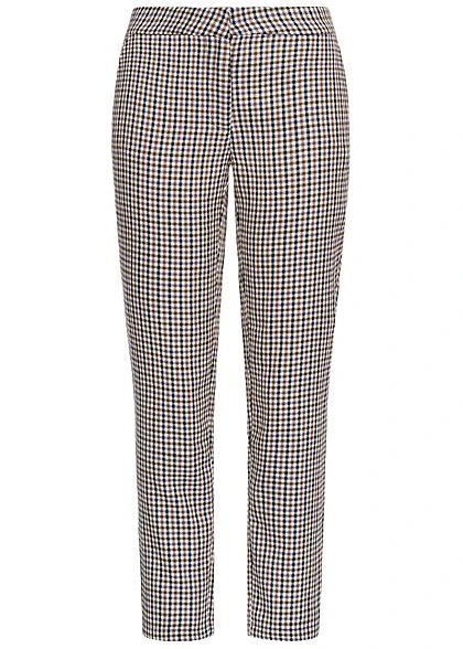 JACQUELINE DE YONG JDY By ONLY Damen Ankle Karo Stoffhose 2-Pockets Sandshell Beige Multicolor 3 JACQUELINE DE YONG JDY By ONLY Damen Ankle Karo Stoffhose 2-Pockets Sandshell Beige Multicolor