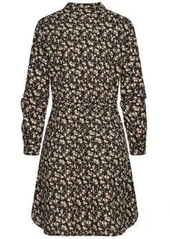 ONLY Damen NOOS V-Neck Krepp Tunika Kleid Taillenzug Blumen Muster Schwarz Grün 8 ONLY Damen NOOS V-Neck Krepp Tunika Kleid Taillenzug Blumen Muster Schwarz Grün -Luftig Und Leicht 20104733 2