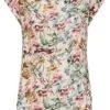 ONLY Damen NOOS Blusen Top Blumen Print Vokuhila Zipper Cloud D. Weiss Beige Mc 1 ONLY Damen NOOS Blusen Top Blumen Print Vokuhila Zipper Cloud D. Weiss Beige Mc -Luftig Und Leicht 20120661