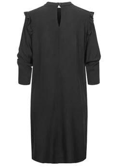 Tom Tailor Damen 3/4-Arm Mini Kleid Volantärmel Schwarz -Luftig Und Leicht 21010009 2