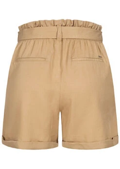 Tom Tailor Damen Paperbag Shorts Inkl. Bindegürtel 2-Pockets Dune Beige -Luftig Und Leicht 21031281 2