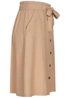 Tom Tailor Damen Midi Twill Rock Inkl. Bindegürtel Knopfleiste Desert Linen Beige 6 Tom Tailor Damen Midi Twill Rock Inkl. Bindegürtel Knopfleiste Desert Linen Beige -Luftig Und Leicht 21041703 1