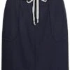Zabaione Damen Mini Sweat Rock Mit Glitzer Streifen 2-Pockets Navy Blau Silber 1 Zabaione Damen Mini Sweat Rock Mit Glitzer Streifen 2-Pockets Navy Blau Silber -Luftig Und Leicht 21062907