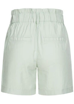 ONLY Damen High-Waist Viskose Paperbag Shorts Knopfleiste 4-Pockets Surf Spray Grün -Luftig Und Leicht 21062989 2