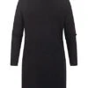 VILA Damen NOOS Rollkragen Longform Strickpullover Kleid Schwarz -Luftig Und Leicht 21083807