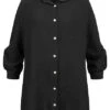 Styleboom Fashion Damen Bluse Hemd Oversized Knopfleiste Schwarz 2 Styleboom Fashion Damen Bluse Hemd Oversized Knopfleiste Schwarz -Luftig Und Leicht 21106719
