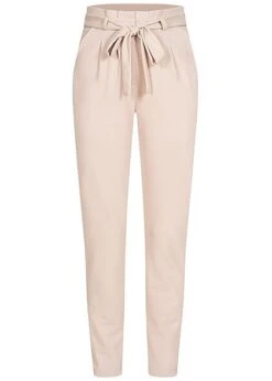 JACQUELINE DE YONG JDY By ONLY Damen NOOS High-Waist Stoffhose Inkl. Bindegürtel 2-Pockets Chateau