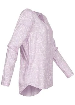 VILA Damen NOOS V-Neck Viskose Bluse Punkte Muster Vokuhila Pastel Lilac 6 VILA Damen NOOS V-Neck Viskose Bluse Punkte Muster Vokuhila Pastel Lilac -Luftig Und Leicht 21120785 1