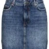 ONLY Damen High-Waist Denim Rock 5-Pockets Runder Schnitt Medium Blau Denim 2 ONLY Damen High-Waist Denim Rock 5-Pockets Runder Schnitt Medium Blau Denim -Luftig Und Leicht 22010334