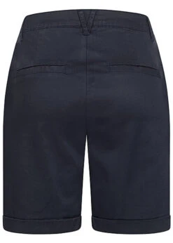VILA Damen NOOS Kurze Hose 2 Pockets Umgeschlagener Saum Dunkel Blau 7 VILA Damen NOOS Kurze Hose 2 Pockets Umgeschlagener Saum Dunkel Blau -Luftig Und Leicht 22030032 2