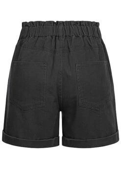 JACQUELINE DE YONG JDY By ONLY Damen Kurze Hose High Waist Shorts 5 Pockets Phantom Schwarz -Luftig Und Leicht 22030096 2