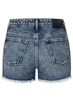 ONLY Damen Jeans Shorts Kurze Hose Im Destroyed Look 5 Pockets Medium Blau Denim 7 ONLY Damen Jeans Shorts Kurze Hose Im Destroyed Look 5 Pockets Medium Blau Denim -Luftig Und Leicht 22030208 2