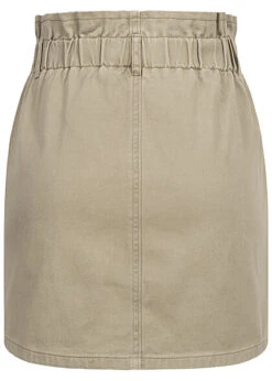 ONLY Damen Paperbag Jeans Rock Breiter Bund 2 Pockets Mermaid Grün -Luftig Und Leicht 22030220 2