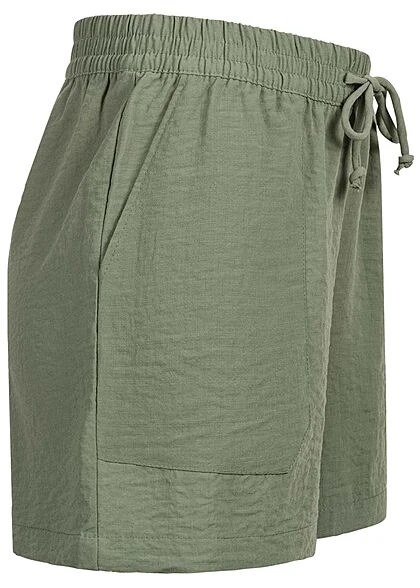 JACQUELINE DE YONG JDY By ONLY Damen NOOS Kurze Lockere Shorts Mit 2 Taschen & Kordelzug Sea Grün 4 JACQUELINE DE YONG JDY By ONLY Damen NOOS Kurze Lockere Shorts Mit 2 Taschen & Kordelzug Sea Grün – Bild 2