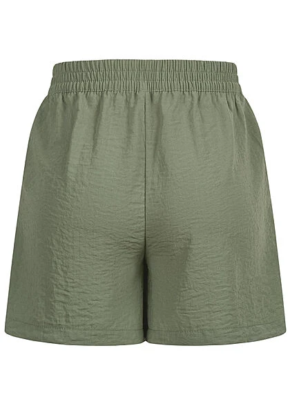 JACQUELINE DE YONG JDY By ONLY Damen NOOS Kurze Lockere Shorts Mit 2 Taschen & Kordelzug Sea Grün 5 JACQUELINE DE YONG JDY By ONLY Damen NOOS Kurze Lockere Shorts Mit 2 Taschen & Kordelzug Sea Grün – Bild 3