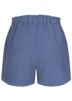 ONLY Damen Mid-Waist Struktur Shorts Mit Tunnelzug Moonlight Blau -Luftig Und Leicht 22030392 2