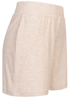 ONLY Damen High-Waist Struktur Sweat Shorts Pumice Stone Beige Melange -Luftig Und Leicht 22030939 1