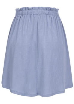 VILA Damen High-Waist Skater Struktur Rock English Manor Blau 7 VILA Damen High-Waist Skater Struktur Rock English Manor Blau -Luftig Und Leicht 22031050 2