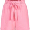 ONLY Damen Paperbag Shorts Kurze Hose Mit Bindegürtel 2 Pockets Sachet Pink -Luftig Und Leicht 22040062