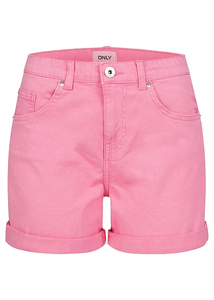 ONLY Damen Jeans Shorts Kurze Hose Mit 5-Pockets Sachet Pink 3 ONLY Damen Jeans Shorts Kurze Hose Mit 5-Pockets Sachet Pink
