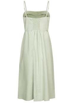 JACQUELINE DE YONG JDY By ONLY Damen Kurzes Leinen Kleid Mit Knopfleiste Desert Sage Grün 7 JACQUELINE DE YONG JDY By ONLY Damen Kurzes Leinen Kleid Mit Knopfleiste Desert Sage Grün -Luftig Und Leicht 22040112 2