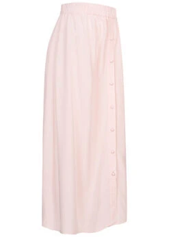 Vero Moda Damen Viskose Rock Knopfleiste Und Gummibund Mauve Chalk Rosa -Luftig Und Leicht 22040226 1