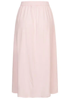 Vero Moda Damen Viskose Rock Knopfleiste Und Gummibund Mauve Chalk Rosa -Luftig Und Leicht 22040226 2