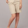 ONLY Damen High Waist Bermuda Shorts Stoffhose Mit 2-Pockets Feather Gray Beige 2 ONLY Damen High Waist Bermuda Shorts Stoffhose Mit 2-Pockets Feather Gray Beige -Luftig Und Leicht 22040432