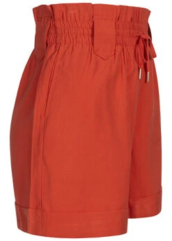 VILA Damen Paperbag Shorts Mit Gummibund Valiant Rot -Luftig Und Leicht 22040468 1