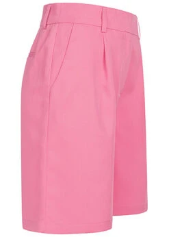 VILA Damen High-Waist Longform Shorts Elegante Bermuda Fuchsia Pink -Luftig Und Leicht 22040636 1
