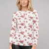 Cloud5ive Damen Bluse Mit Knopfleiste Und Blumen Print Weiss 2 Cloud5ive Damen Bluse Mit Knopfleiste Und Blumen Print Weiss -Luftig Und Leicht 22046364