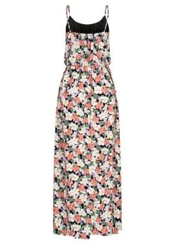 ONLY Damen Viskose Maxikleid Taillengummibund Blumen Print Verstellb. Träger Schwarz Mc 8 ONLY Damen Viskose Maxikleid Taillengummibund Blumen Print Verstellb. Träger Schwarz Mc -Luftig Und Leicht 22050032 2