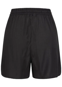 ONLY Damen Basic Viskose Midi Shorts Mit Ziernähten & Tunnelzug Schwarz -Luftig Und Leicht 22050160 2