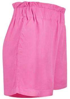 ONLY Damen High-Waist Viskose Paperbag Shorts 2-Pockets Ziernähte Super Pink -Luftig Und Leicht 22050163 1