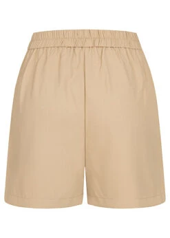 Pieces Damen High-Waist Shorts Mit Knopfverschluss 2-Pockets White Pepper Beige -Luftig Und Leicht 22060025 2