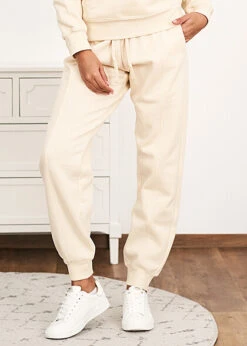 Champion Damen Jogginghose Mit 3-Pockets Und Elastischem Bund Angora Hell Gelb