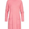 Seventyseven Lifestyle Damen Rollkragen Kleid Mit 2 Taschen Pink -Luftig Und Leicht 22106519