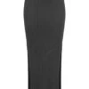 Noisy May Damen NOOS Longform High Waist Rock M. Seitlichem Schlitz Schwarz -Luftig Und Leicht 23020073
