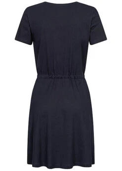 ONLY Damen NOOS Mini-Kleid Mit Bindedetail Und V-Neck Night Sky Dunkel Blau 7 ONLY Damen NOOS Mini-Kleid Mit Bindedetail Und V-Neck Night Sky Dunkel Blau -Luftig Und Leicht 23020282 2