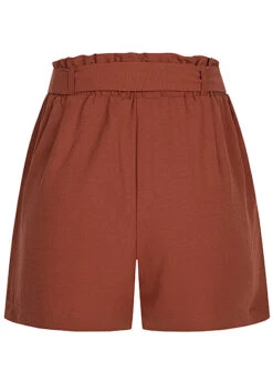 ONLY Damen NOOS Shorts Kurze Hose Mit Bindegürtel 2-Pockets Arabian Spice Rot -Luftig Und Leicht 23020286 2