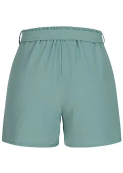 Cloud5ive Damen Musselin Shorts Mit Bindegürtel Hell Grün -Luftig Und Leicht 23036732 2