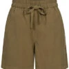 Vero Moda Damen NOOS Shorts Mit Gummibund Und Tunnelzug Capers Braun
