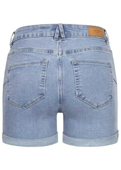 Vero Moda Damen NOOS Jeans Shorts Mit 5-Pockets Und Beinumschlag Hell Blau Denim -Luftig Und Leicht 23040011 2