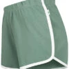Urban Classics Ladies Interlock Retro Hotpants Paleleaf Grün Weiss -Luftig Und Leicht 23050032