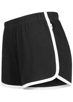 Urban Classics Ladies Interlock Retro Hotpants Schwarz Weiss