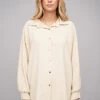 Cloud5ive Damen Musselin Bluse Hemd Mit Knopfleiste Beige 2 Cloud5ive Damen Musselin Bluse Hemd Mit Knopfleiste Beige -Luftig Und Leicht 23066139