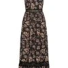 Cloud5ive Damen Träger-Kleid Mit Häkelbordüre Und Ditsy Print Schwarz 1 Cloud5ive Damen Träger-Kleid Mit Häkelbordüre Und Ditsy Print Schwarz -Luftig Und Leicht 23066145