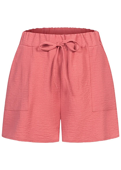 Cloud5ive Damen Musselin Shorts M. Aufgesetzten Taschen Rose Braun 3 Cloud5ive Damen Musselin Shorts M. Aufgesetzten Taschen Rose Braun